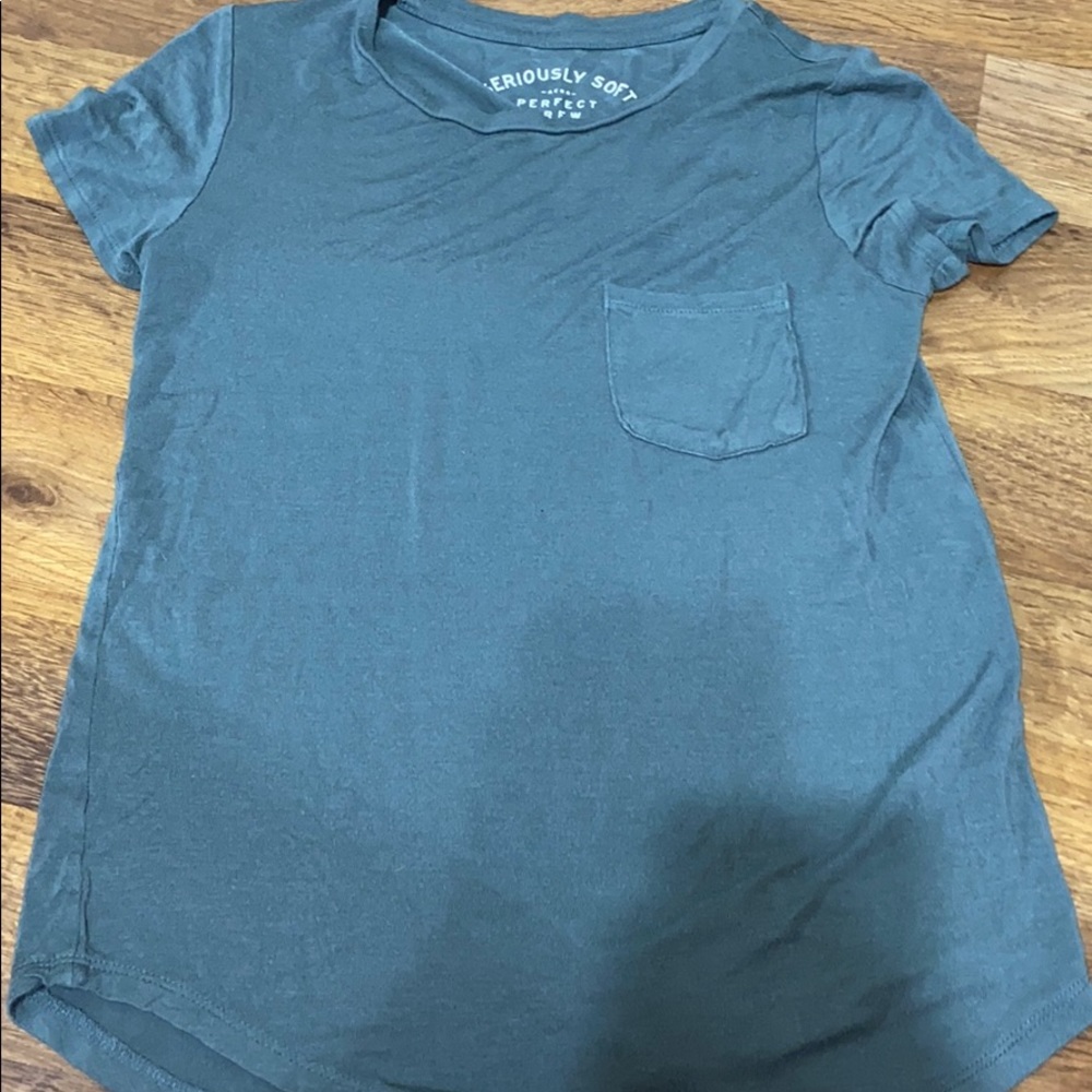 aeropostale super soft green tee